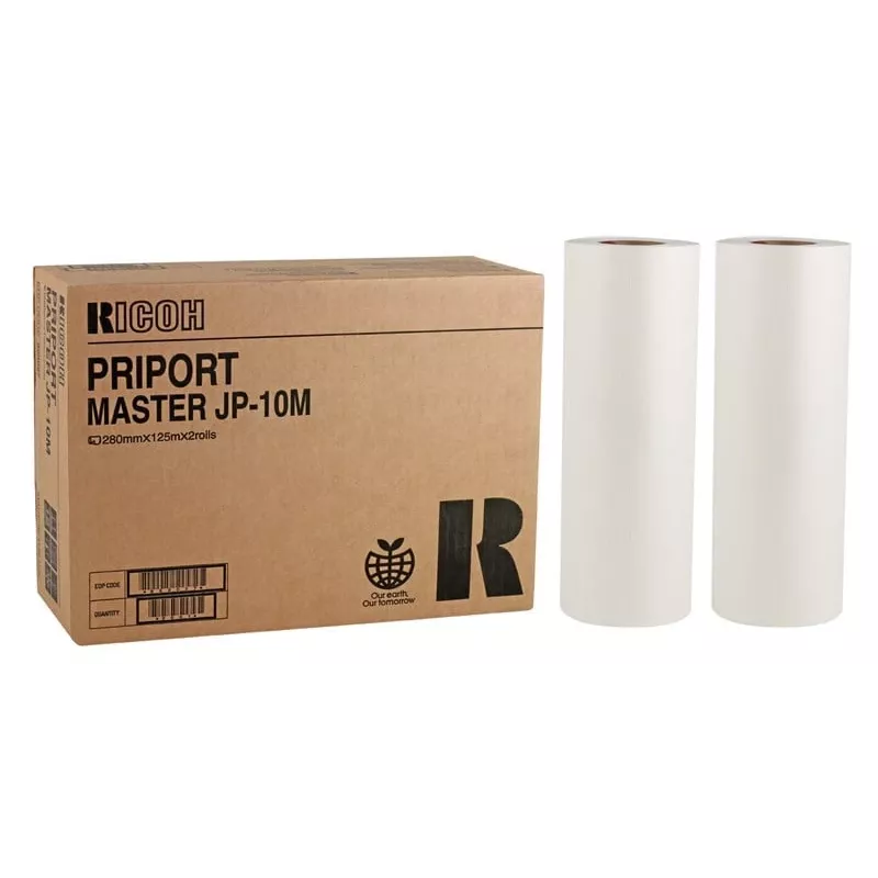 Ricoh Priport Master JP-10M (893027) (2 rollos/paquete) 280x125mm Accesorio de impresión digital