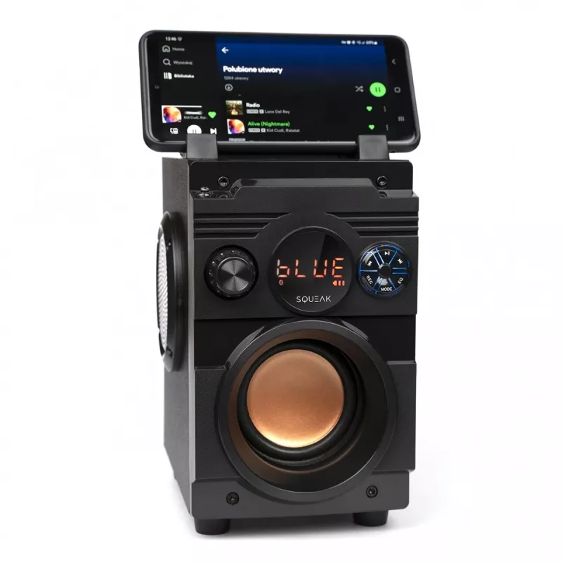 Squeak Bassblaster Altavoz Bluetooth 5.1, radio FM, reproductor MP3 SQ1001