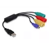 DeLock Hub USB 2.0 externo de 4 puertos - Hub - 4 x USB2.0 - sobremesa (61724)