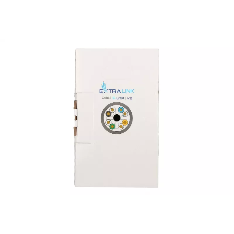 Cable de par trenzado Extralink CAT6 UTP V2 Indoor 305M