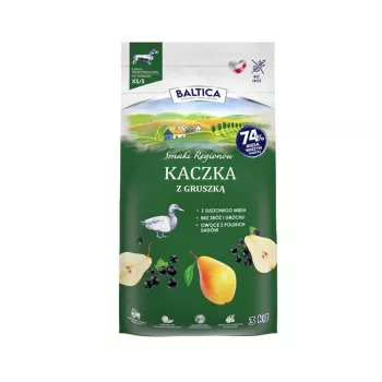 BALTICA regional flavours Razas pequeñas Pato con pera - pienso seco para perros - 3 kg