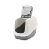 SAVIC Nestor Blanco-Gris - Arenero con tapa - 56x39x38,5 cm - 1 unidad