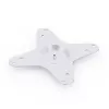 Placa adaptadora WANBO SOPORTE DE TECHO ACCESORIO aluminio plateado 170x170mm