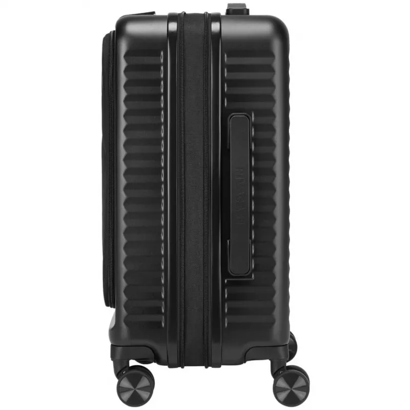 Maleta de cabina Rivacase 8180 Clark ECO – equipaje de mano, carcasa rígida, negro