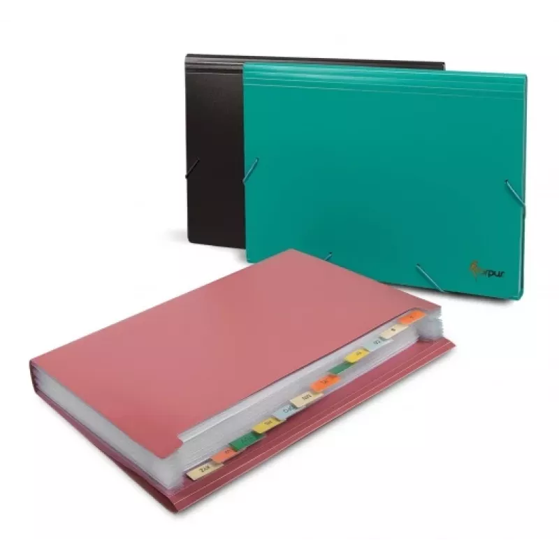 Carpeta de fundas Forpus FO21643 rojo plástico A4