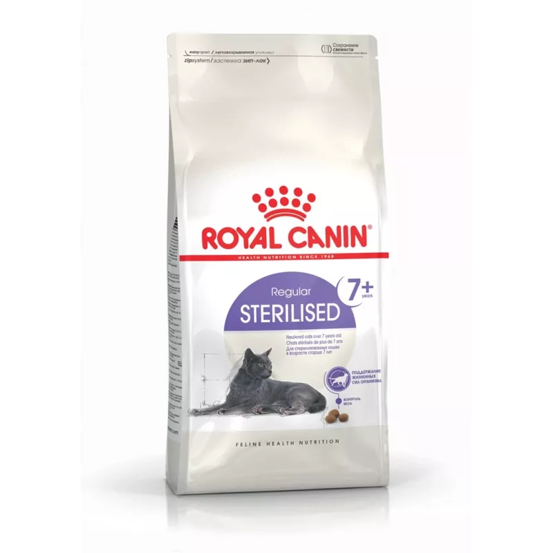 ROYAL CANIN Sterilised 7+ - Pienso para gatos - 10 kg