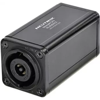 NEUTRIK NL8MMXX - Adaptador pasante speakON de 8 polos para extensiones de cable - en negro (NL8MMXX)