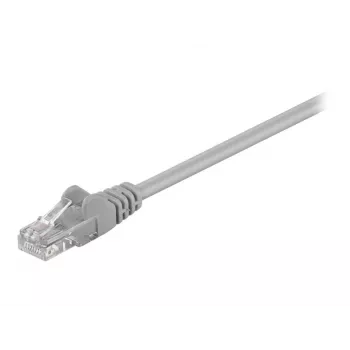 Wentronic Goobay - Cable de parcheo - RJ-45 (M) a RJ-45 (M) - 25,0 m - UTP - CAT 5e - moldeado - Gris (95635)