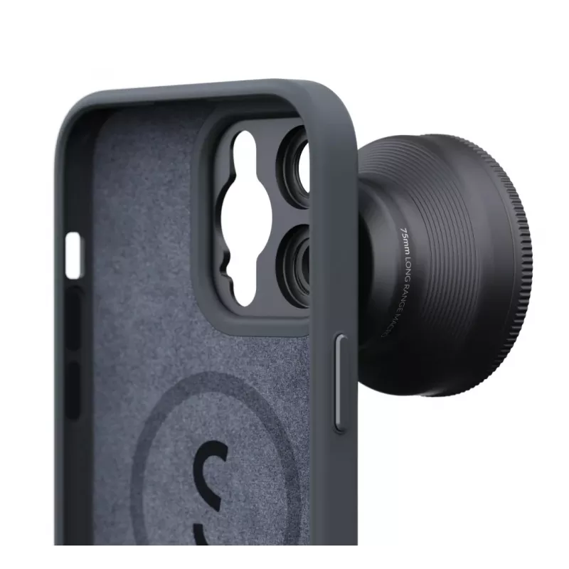 ShiftCam AC-CA-14PR-CH-EF funda protectora con montura para objetivo para iPhone 14 Pro, MagSafe, charcoal