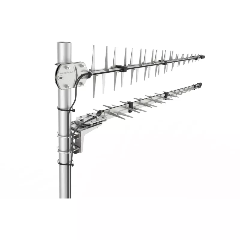 Antena Poynting LTE/GSM para mástil A-LPDA-0092 Plata SMA (M) LoRa Helium 11dbi Yagi/Mástil SMA -Male 7m Cable
