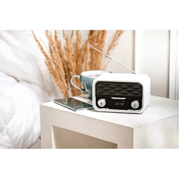 Radio portátil Adler AD 1185 – FM, Bluetooth 4.0, MP3, tarjeta SD, AUX, batería 1800 mAh, pantalla LCD, carga Micro-USB