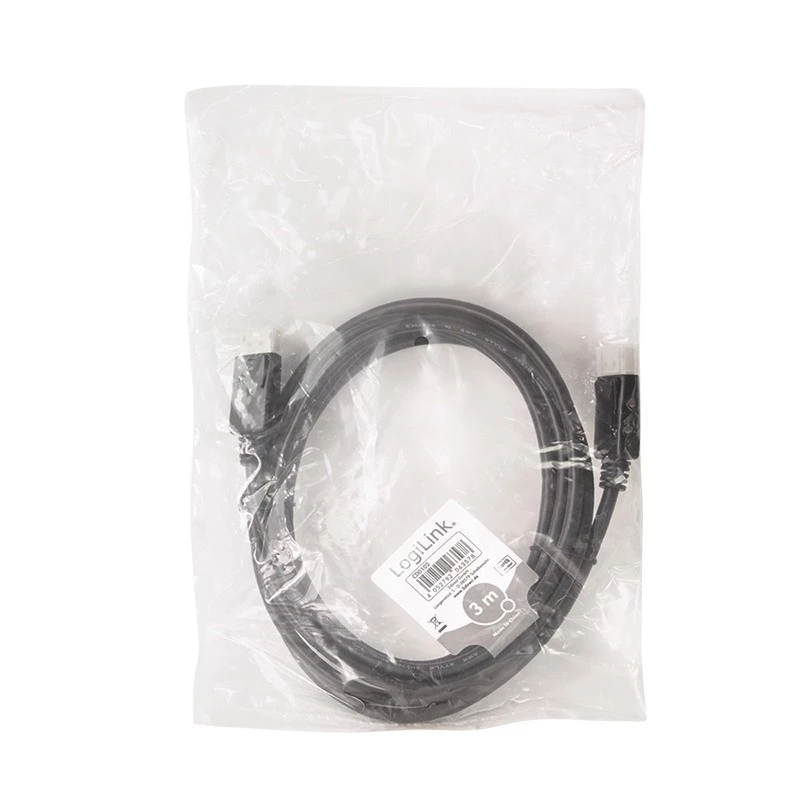 LogiLink Cable DisplayPort 3 m negro CD0102
