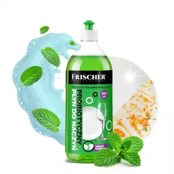 Lavavajillas manual FRISCHER 500 ml — limpiador concentrado de cocina para lavar platos a mano