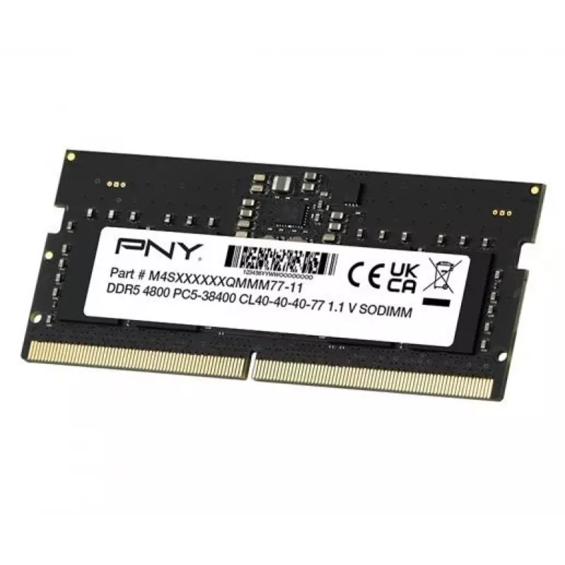 Memoria RAM para portátil PNY DDR5 16GB SODIMM 4800