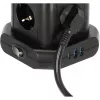 Torre de enchufes Brennenstuhl 1153560010 — 8 tomas, 2×USB-A, 1×USB-C, negro
