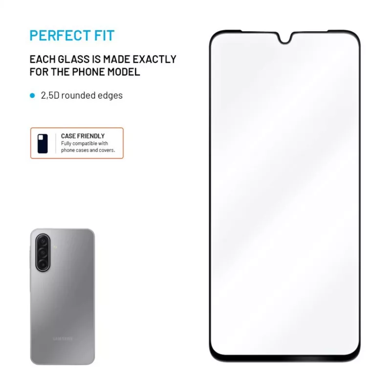 Protector de pantalla de vidrio templado cobertura total para Samsung Galaxy A17 (4G/5G) de FIXED