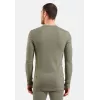 ODLO BL TOP Cuello redondo manga larga ACTIVE WARM Ropa térmica de manga larga, talla M, gris