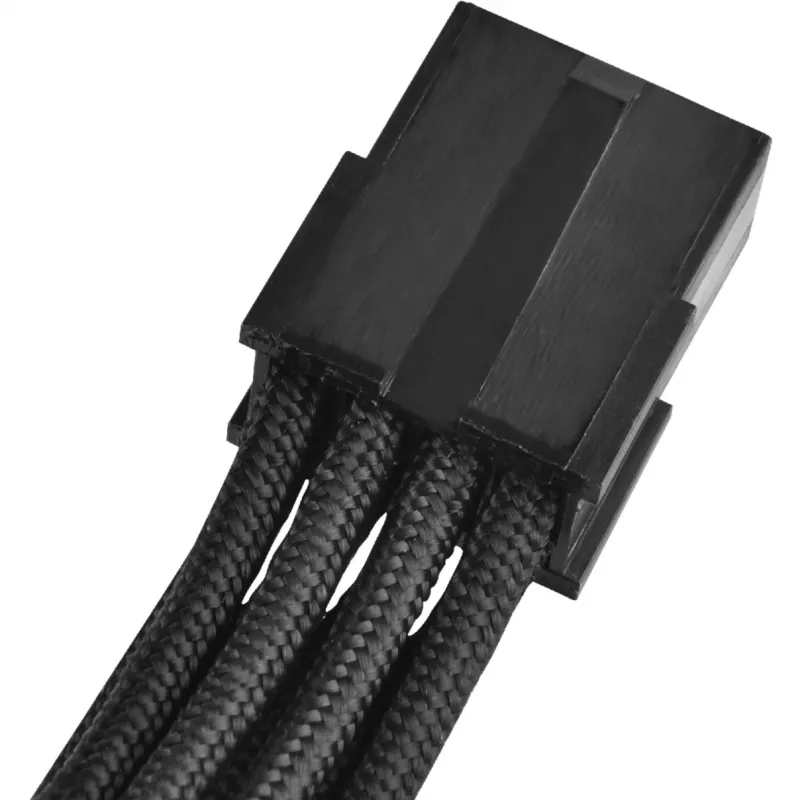 SilverStone SST-PP07-PCIB cable alargador PCIe de 8 pines a PCIe de 6+2 pines, 25 cm, negro