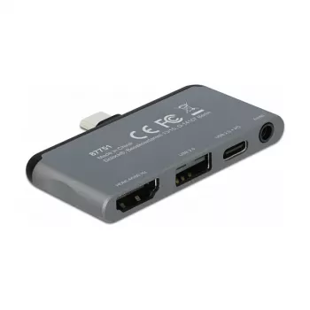 Base de acoplamiento para tablet Apple DeLOCK Mini Docking Station 4K 60 Hz