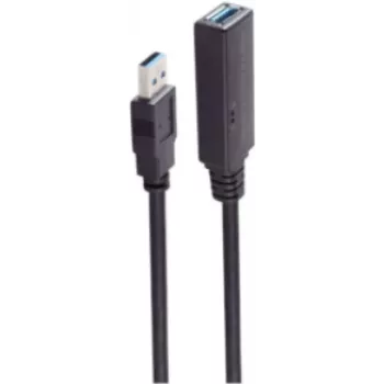 Cable USB ShiverPeaks BS13-39095 20 m USB A Negro 5 Mbit/s