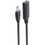 Cable USB ShiverPeaks BS13-39095 20 m USB A Negro 5 Mbit/s