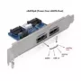 Chapa de ranura DeLOCK 61725 2x eSATAp 5V/12V tarjetas de interfaz/adaptadores