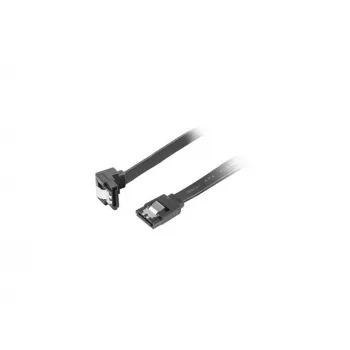 Cable SATA III LANBERG CA-SASA-13CU-0050-BK 0,5 m, SATA 7 pines a 7 pines, 6 Gbit/s, negro