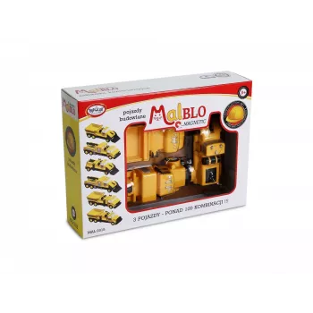 Set de vehículos Popular Playthings Mix or Match Vehicles Construction Negro Amarillo