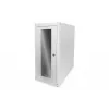 Digitus Caja de ordenador con puerta de cristal, con ruedas, con cerradura, con ranuras de ventilación