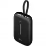 Batería externa portátil Goobay 10.000 mAh con cable USB-C integrado – 20 W compacta para llevar (76251)