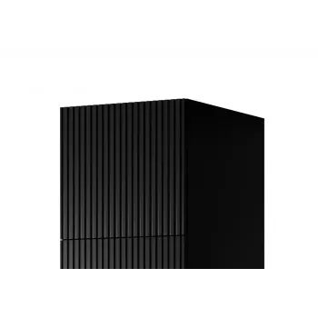 Armario ropero cama meble PAFOS 1D BASE 45×55.5×45 cm negro mate, 1 puerta