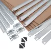 Estantería de almacén GreenBlue GB378 metal galvanizado 5 estantes, acero galvanizado, 900×400 mm, máx. 75 kg por estante