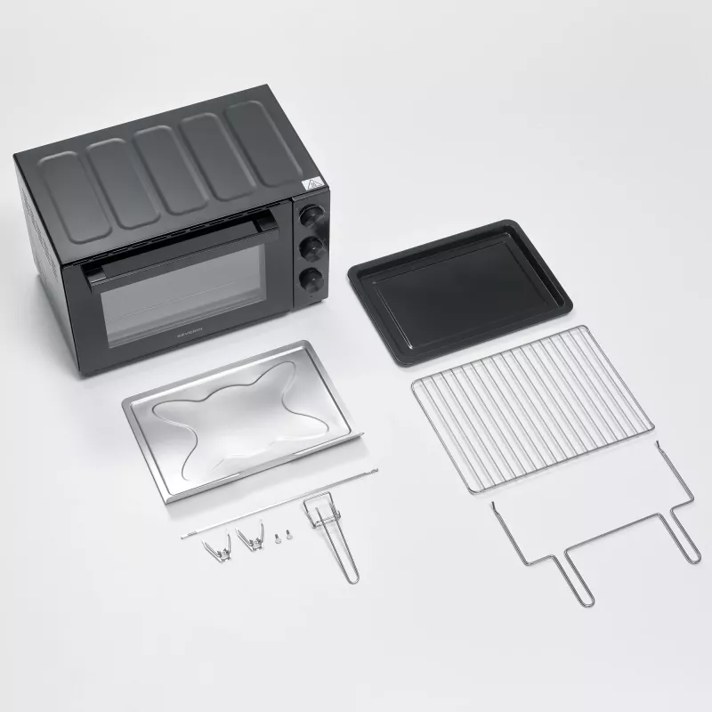 Horno eléctrico de sobremesa independiente SEVERIN TO 2076 — 46 L, 1800 W, independiente, negro, 515×420×365 mm