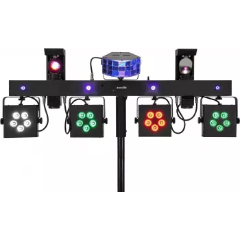 Set de luces LED EUROLITE KLS Scan Pro Next FX diseño compacto RGBW