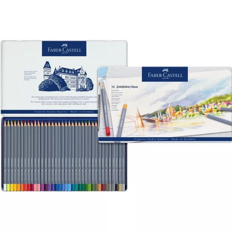 Lápices de colores Faber-Castell Goldfaber Aqua 36 uds.