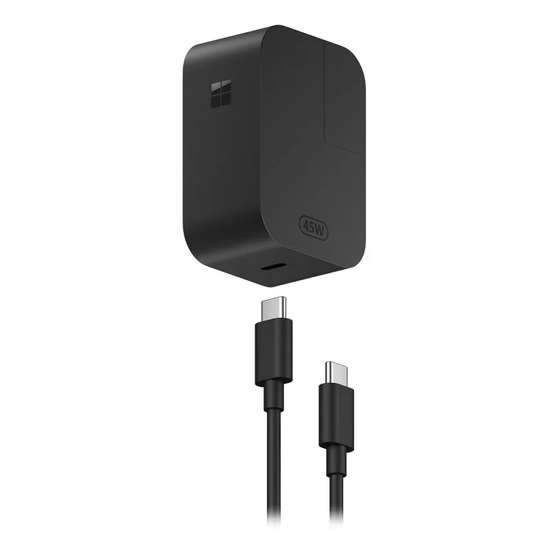 Cargador Microsoft Surface 45W USB-C Interior negro AC Universal