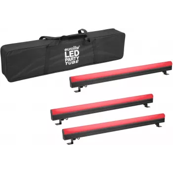 EUROLITE juego de 3x AKKU PT-100/32 Pixel DMX Tube con bolsa blanda