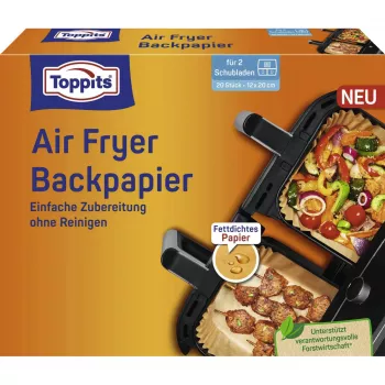 Papel de hornear Toppits para freidora de aire (12x20 cm)
