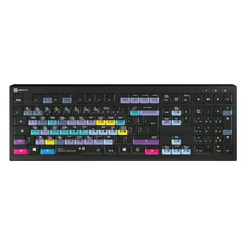 Teclado Logickeyboard ASTRA 2 USB AZERTY inglés Negro