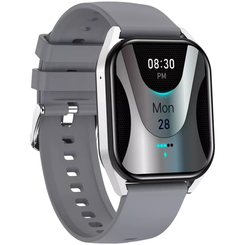 Canyon Chatter SW-58 CNS-SW58SS reloj inteligente, IPS de 1,8″, llamadas BT, gris plata