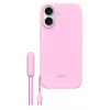 Funda con soporte para iPhone 17 Apple Beats con MagSafe y control de cámara, Pebble Pink, PC y microfibra
