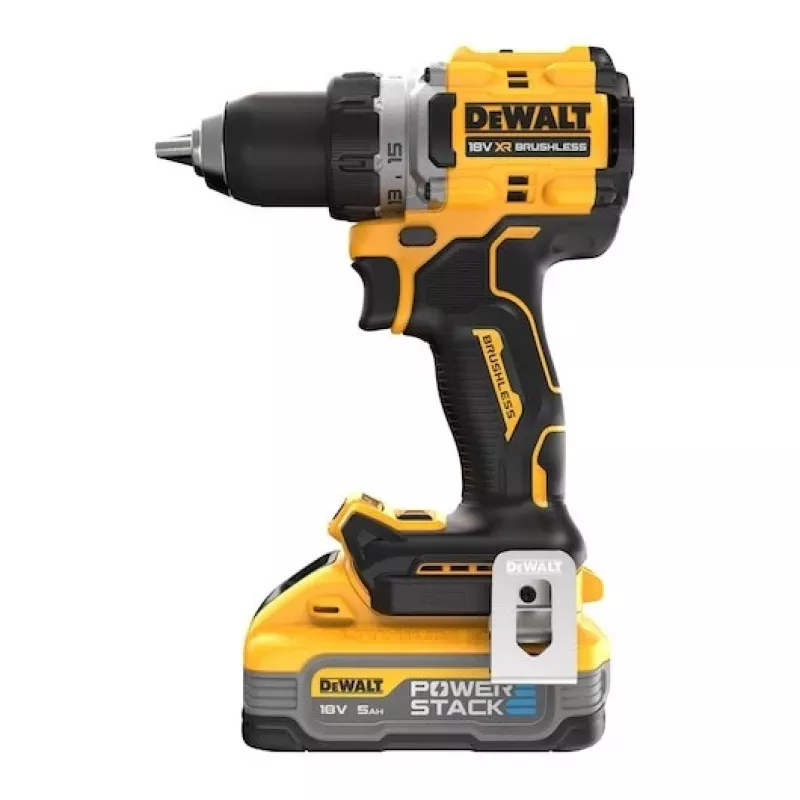 Taladro atornillador brushless 90 Nm, 2x batería 5,0 Ah, TSTAK, 18 V