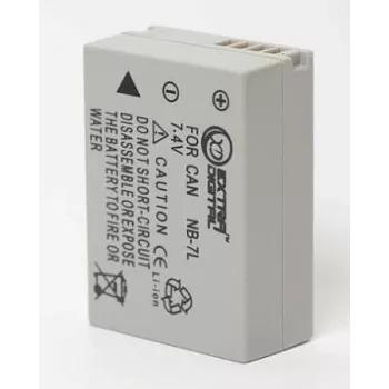 Batería Extra Digital NB-7L de litio 3,7 V 1120 mAh compatible con dispositivos Canon
