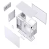 Carcasa de PC Jonsbo D41 STD Midi Tower blanca