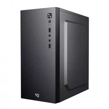 Carcasa de ordenador Sbox PCC-12 MicroATX negra