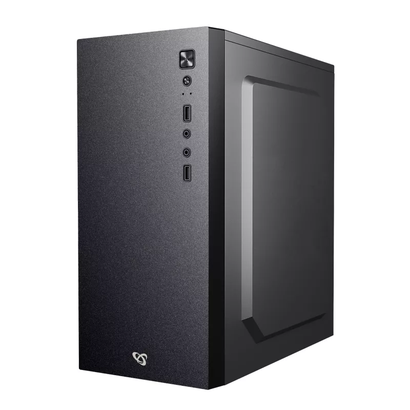 Carcasa de ordenador Sbox PCC-12 MicroATX negra
