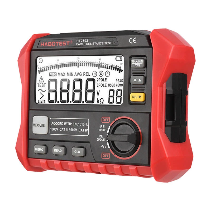 Habotest HT2302 comprobador digital de resistencia de tierra