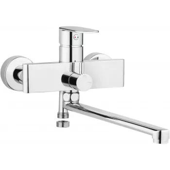 Grifería de lavabo y baño de montaje en pared BGA_056M con caño alargado