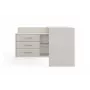 Tablero de escritorio de esquina e shop DANY Kaszmir beige — puesto de trabajo en esquina, distribución compacta