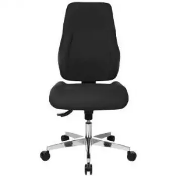 Topstar Point 91 silla de oficina, PI99GBC0 negro tejido, estructura de aluminio